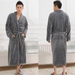 Very soft men's bathrobe