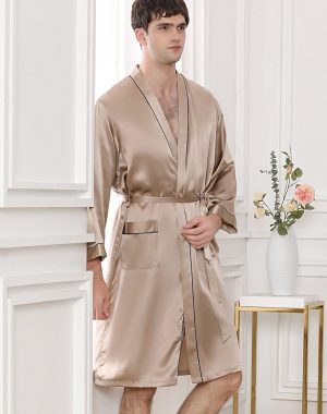 Men's Silk Kimono Robe
