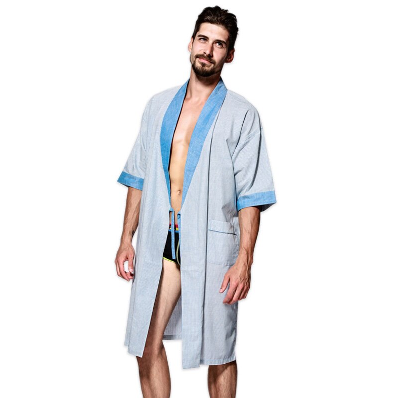 Men's Combed Cotton Bathrobe