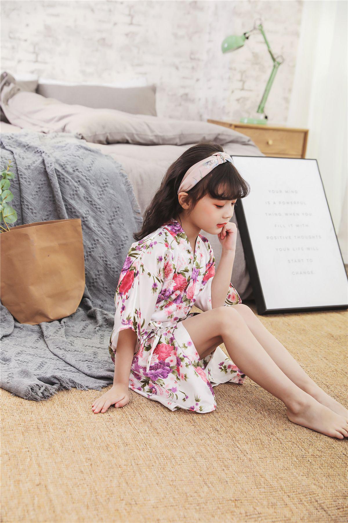 Girls' Satin Robe