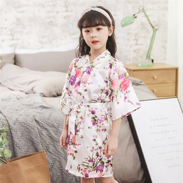 Girls' Satin Robe - Image 2