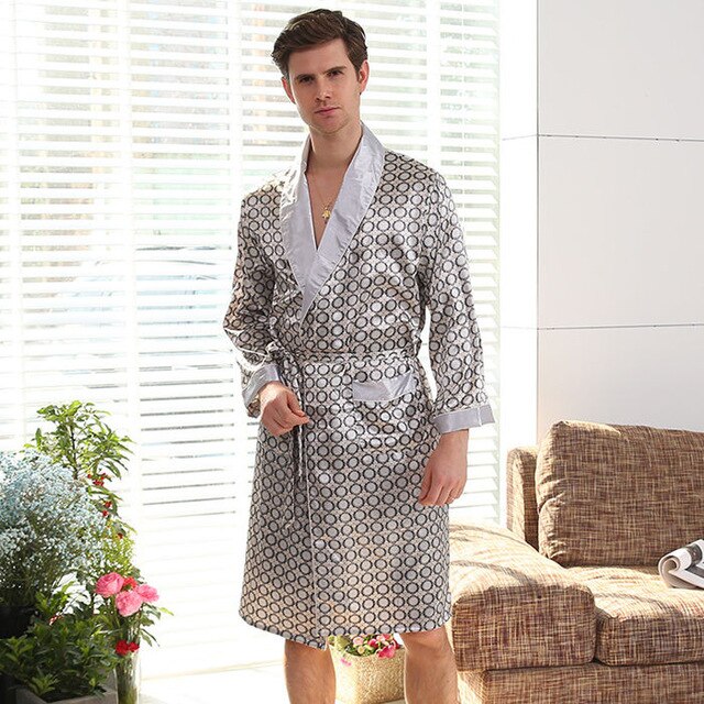Men's Satin Robe - Image 2