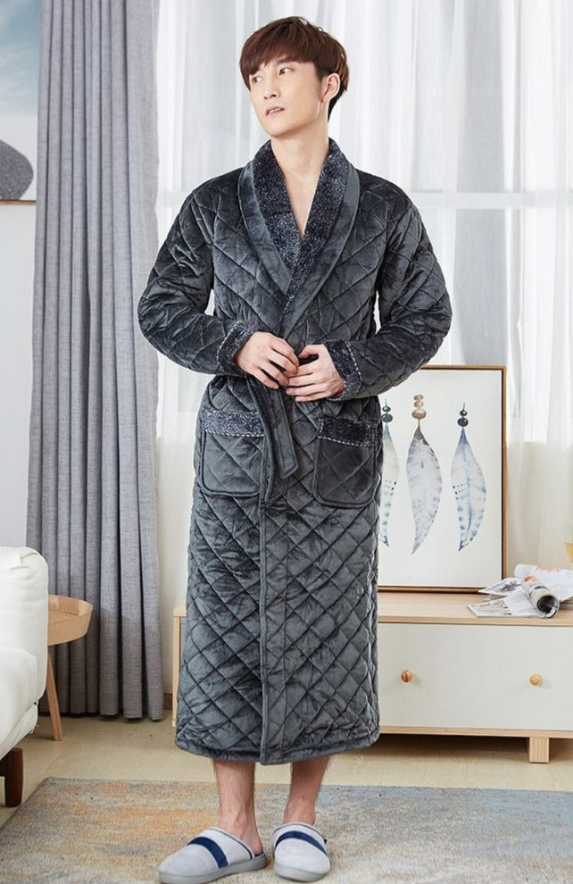 Men's Thick Bathrobe - Image 2