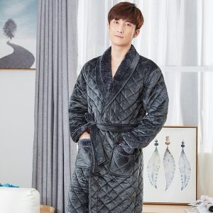 Men's Thick Bathrobe