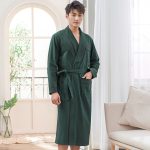 Dark Green Men's Bathrobe