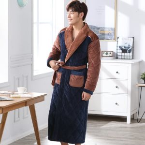 Men's Quilted Bathrobe
