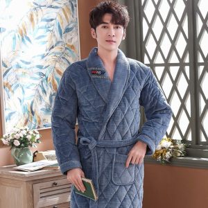 Men's Thick Bathrobe
