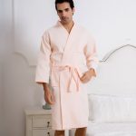 Men's Orange Bathrobe