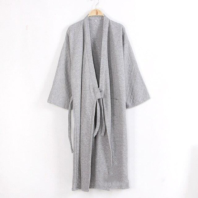 Men's Cotton Kimono Robe - Image 2