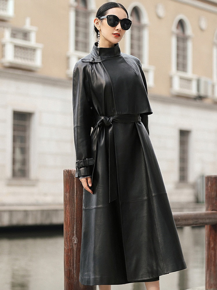 Black Wrap Coat - Image 2