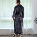 Men's Luxury Grey Bathrobe