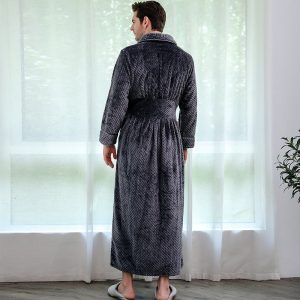 Men's Luxury Grey Bathrobe