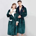Men's Short Fleece Robe