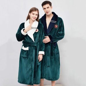 Men's Short Fleece Robe