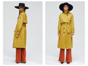Stand-Collar Wrap Coat