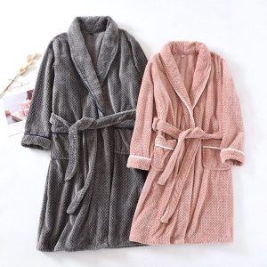 Men's Velour Bathrobe