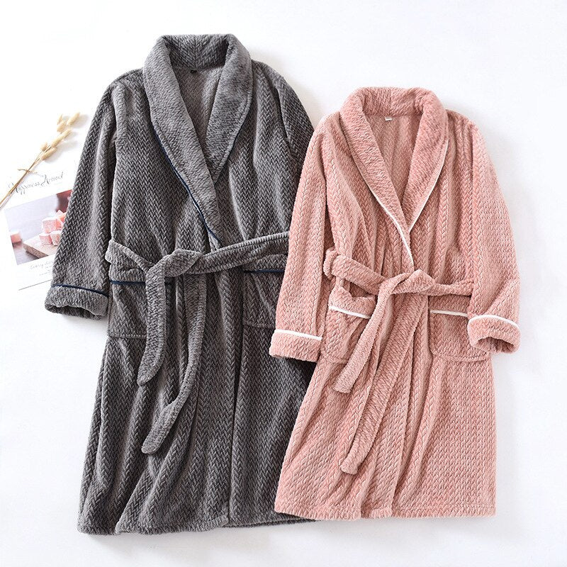 Men's Velour Bathrobe