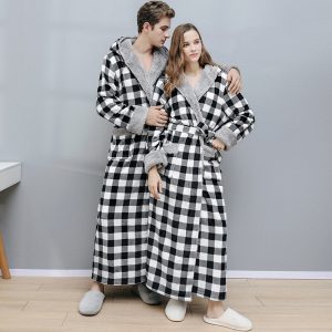 Men's Hooded Bathrobe