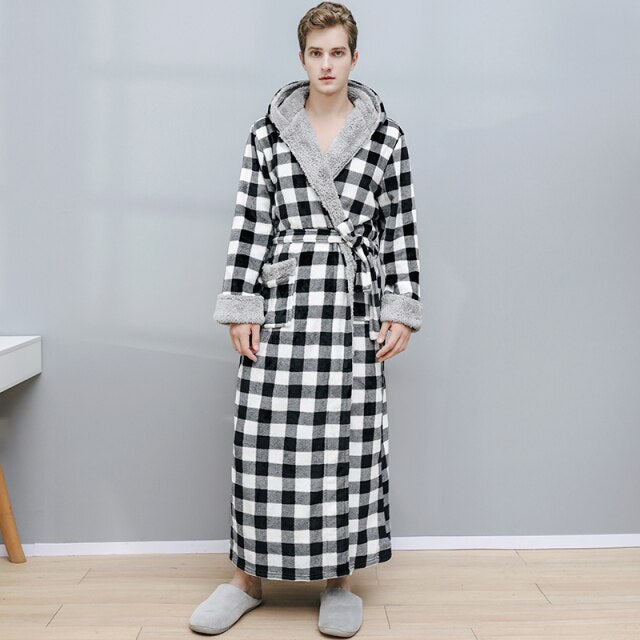 Men's Hooded Bathrobe - Image 2