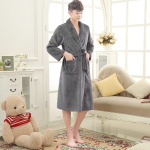 Men's Fleece Bathrobe