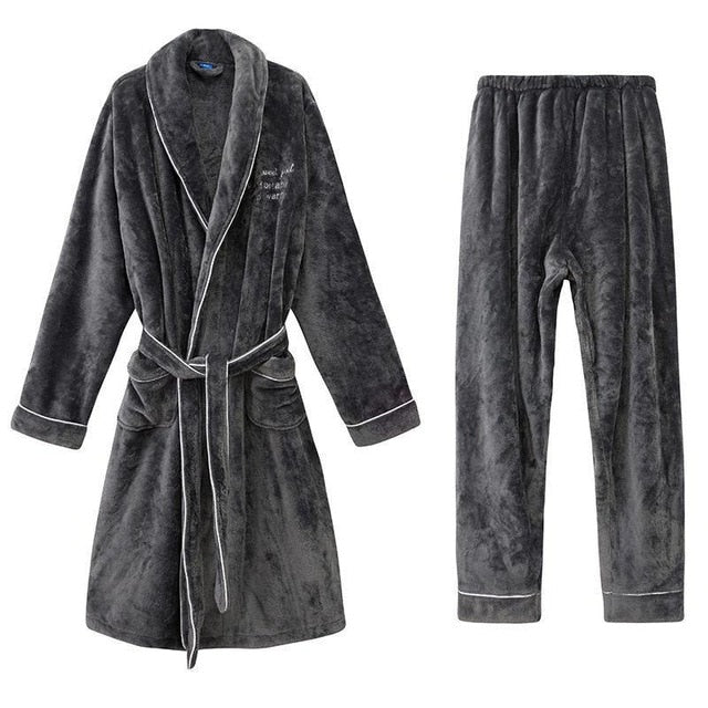 Men's Soft Fleece Robe