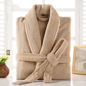 Men's Beige Bathrobe