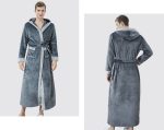Men's Charcoal Grey Bathrobe'