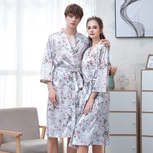 Japanese-Print Bathrobe