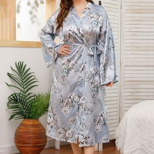 Plus-Size Kimono Dress