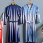 Men's Oversized Blue Bathrobe