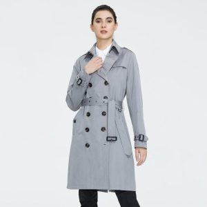 Wrap-style pea coat