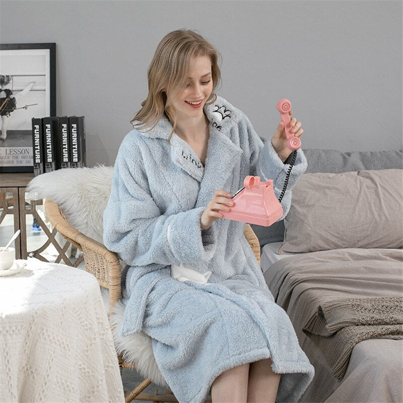 Fleece Kimono Robe - Image 2