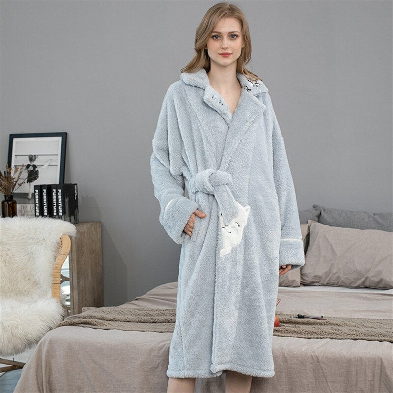 Fleece Kimono Robe