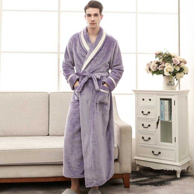 Men's Velour Bathrobe - Image 2