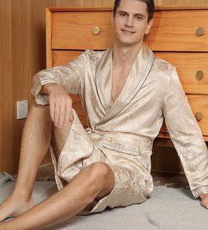 Men's Luxury Silk Robe