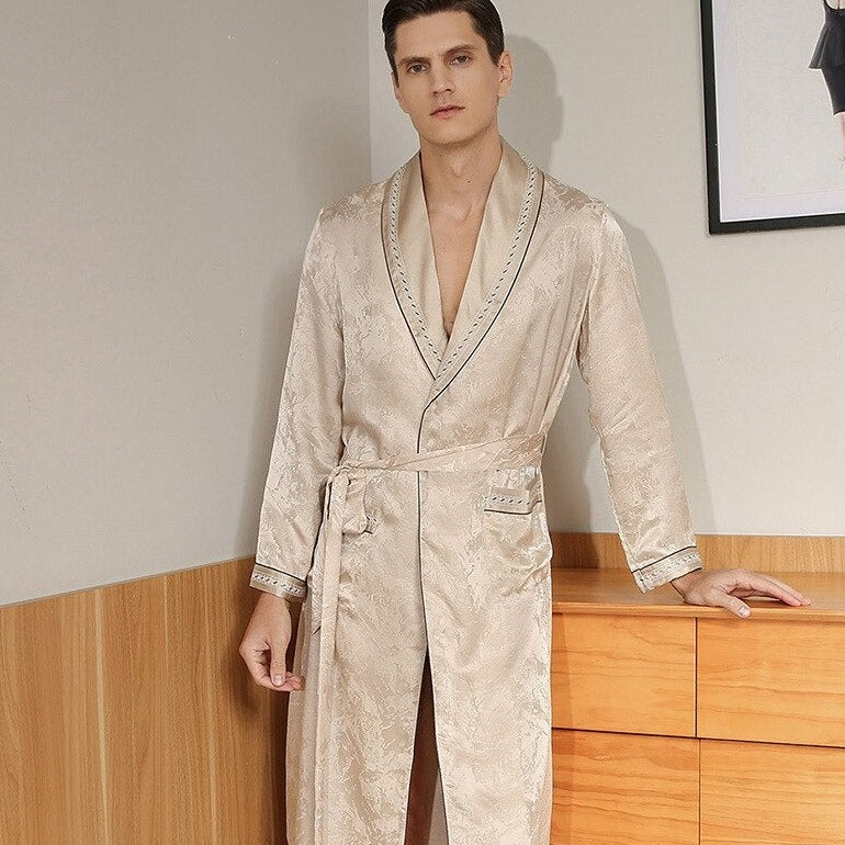 Men's Luxury Silk Robe - Image 2