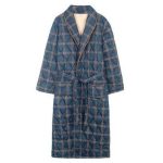 Men's Plaid Bathrobe