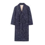 Men's Blue-Grey Bathrobe