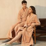 Men's Beige Bathrobe