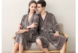 Peignoir Homme Velours Éponge