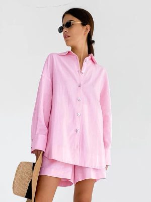 "Nuit de Perles" Women's 100% Cotton Pajamas