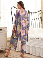 "Enchanted Flower" 3-Piece Women's Pajama Set