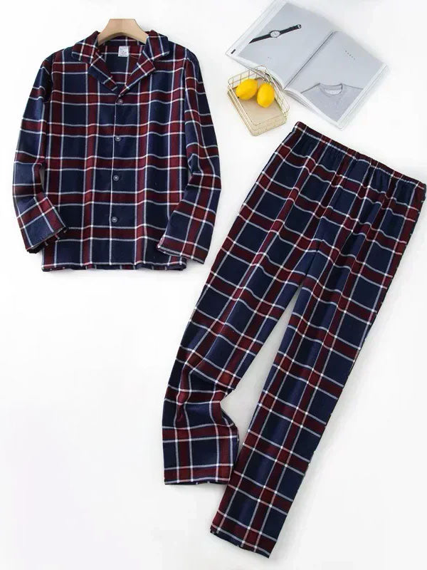 Men's "Nighttime Warmth" Plaid Pajamas - Image 2