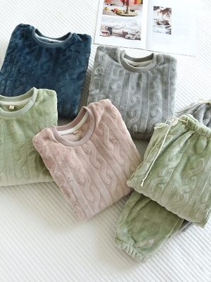 "Flannel Cocoon" Warm Flannel Pajamas for Women