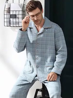 "Heavenly Comfort" Warm Cotton Pajamas for Men
