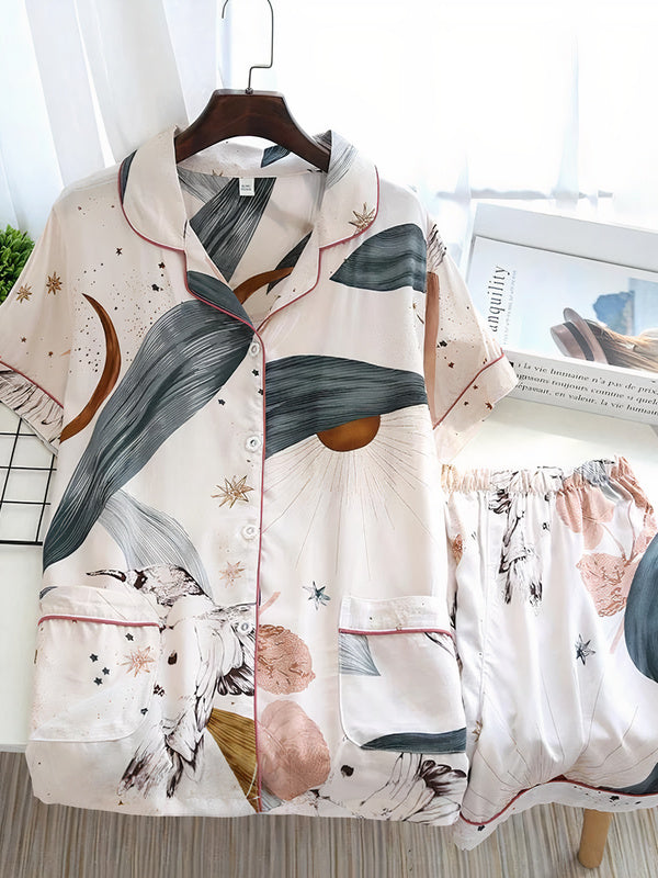 "Moonbeam" Women's 2-Piece Pajama Shirt Set