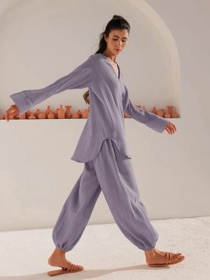 "Moon Echo" Women's Cotton Pajamas
