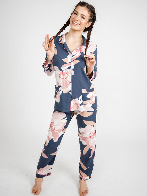 "Eden Floral" Women's Two-Piece Pajamas