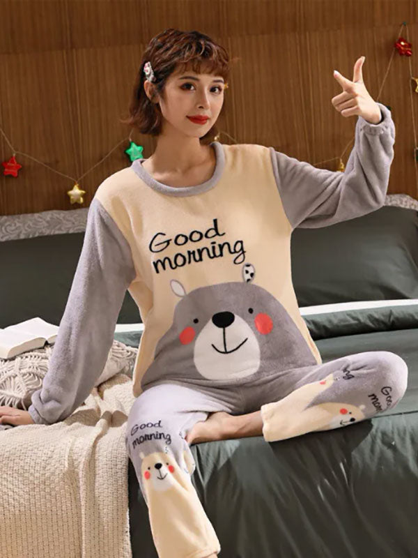 Women's Soft Fleece Pajamas "Snow Cocoon" - Image 2