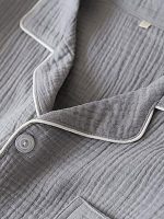 Men's Grey Cotton Pyjamas "Morning Mist"